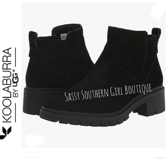 ⭐🆕Koolaburra by UGG black suede Chelsea boots - Picture 1 of 13